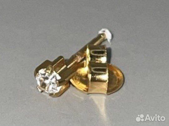 Серьги для прокола ушей QPP Малайзия оригинал