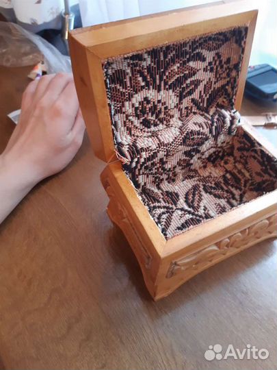 Шкатулка резная деревянная ручная работа