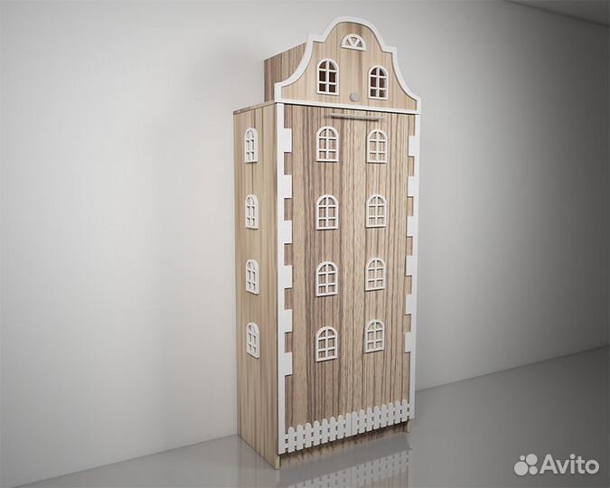 Подъемная откидная шкаф кровать домик детская Б-23