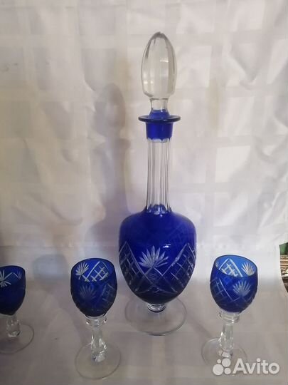 Хрусталь Сталинский Ампир (Кобальт )