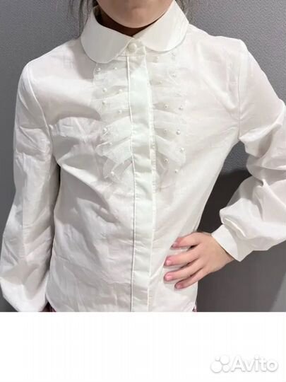 Школьная блузка 140 рубаашка
