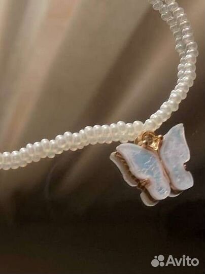 Цепочка&ожерелье &кулон&подвеска бабочка