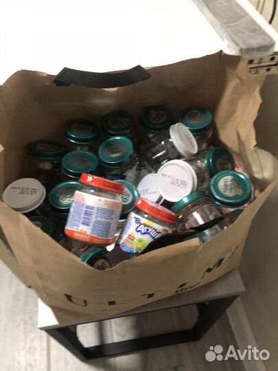 Пустые банки Агуша,фрутоняня,бэбикидс