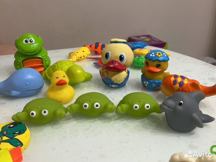 Игрушки для купания пакетом
