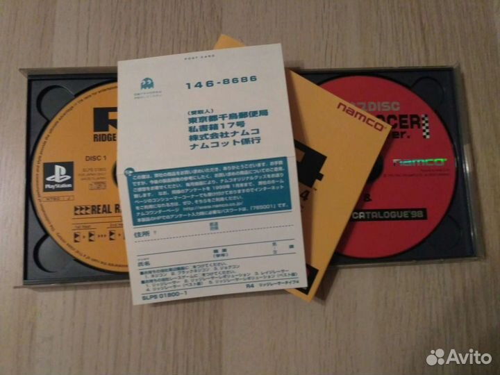 PS1 Ridge Racer Type 4 R4 ntsc-J лицензия