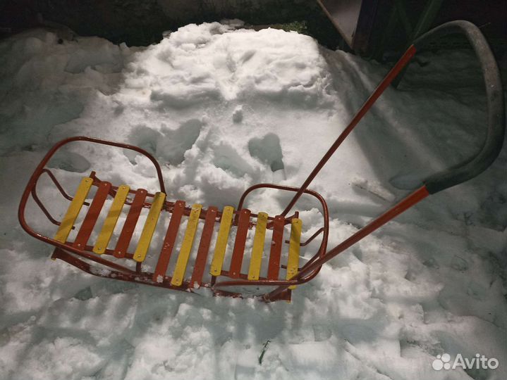 Детские санки двойные