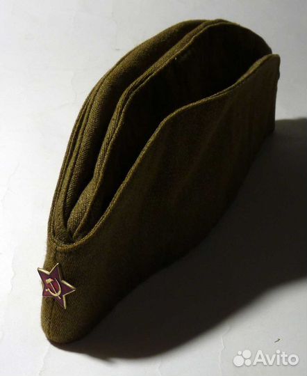 Пилотка х/б солдатская со звездой размер 60 СССР