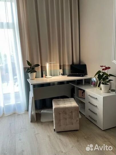 Стол компьютерный Алькор в цвете Бетон