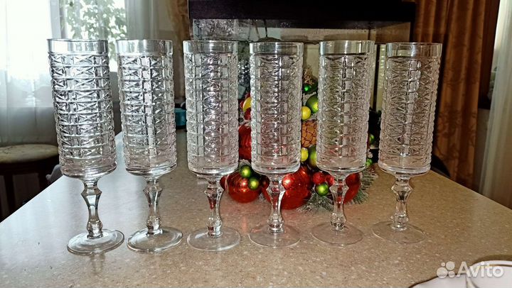 Фужеры бокалы хрусталь