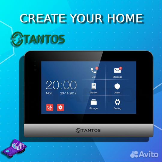 Монитор для домофона IP Tantos EasyMon-WiFi