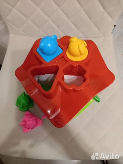 Домик теремок сортер полесье с животными и ключами