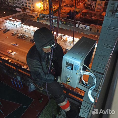 Установка сплит систем, закладные трассы, монтаж