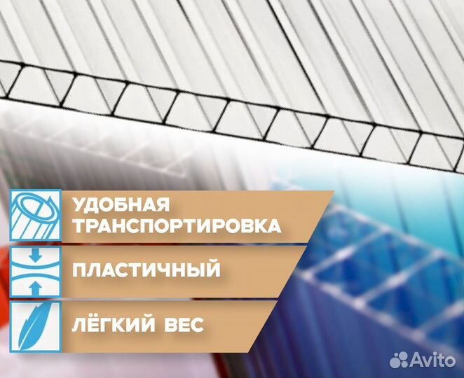 Сотовый поликарбонат Skyglass Зеленый