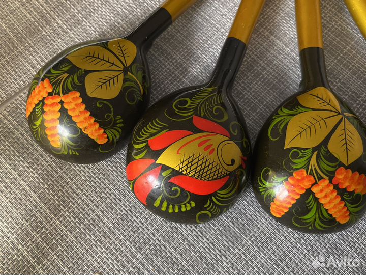 Деревянные ложки хохлома