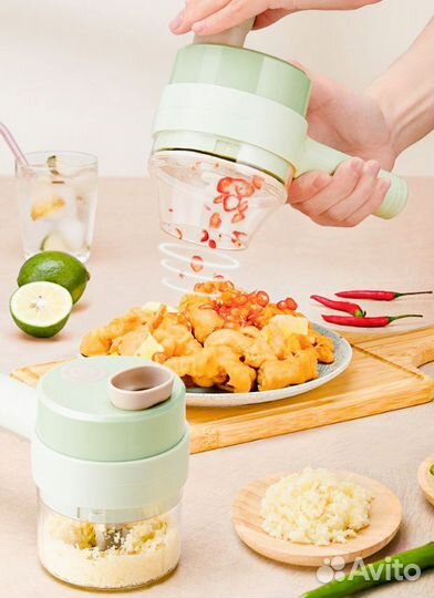 Измельчитель овощерезка блендер терка комбайн акум