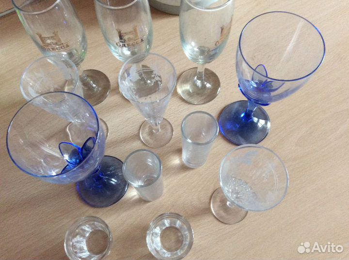 Фужеры хрусталь, стекло