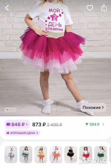 Юбка пачка для девочки