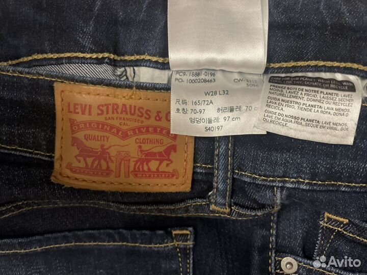 Джинсы levis женские 711