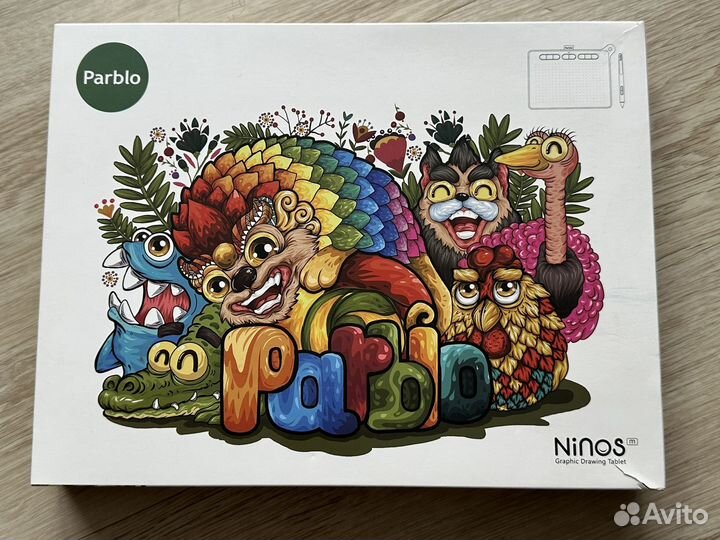 Графический планшет Parblo Ninos M Tender Green