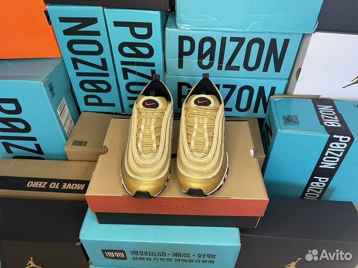 Оригинальные кроссовки Nike Air Max 97'Gold Bullet