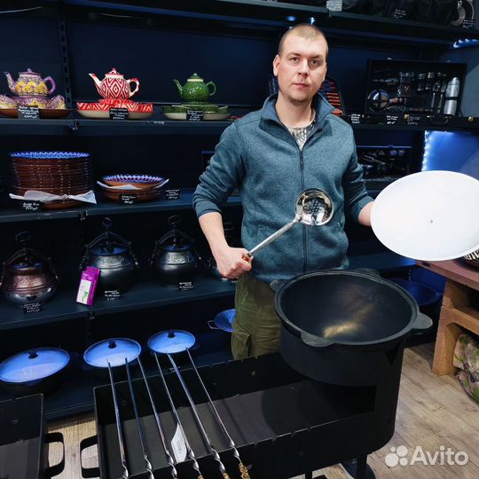 Казаны чугунные узбекские с клеймом