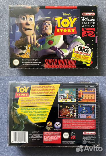 Картридж Toy Story snes, Super Nintendo PAL