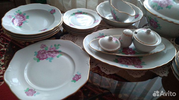 Столовый сервиз фарфор Дулёво