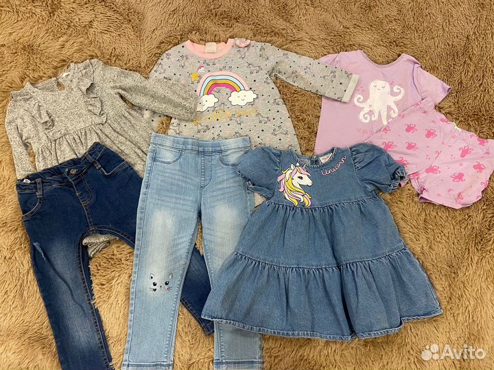 Вещи пакетом на девочку 1-3 года