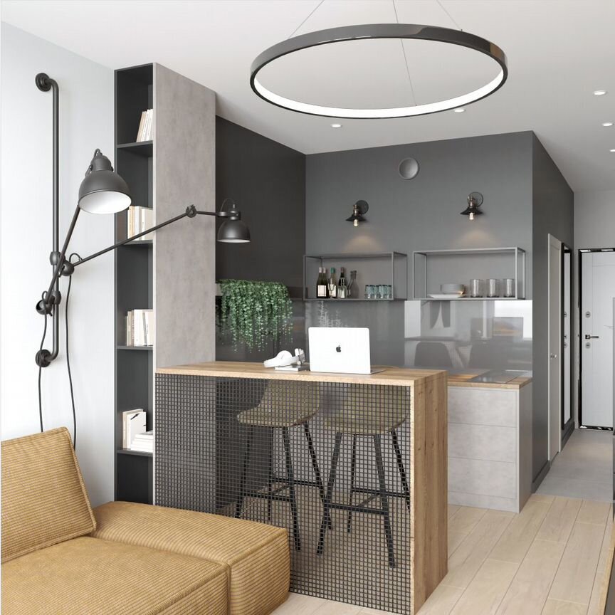 Квартира-студия, 24,7 м², 43/53 эт.