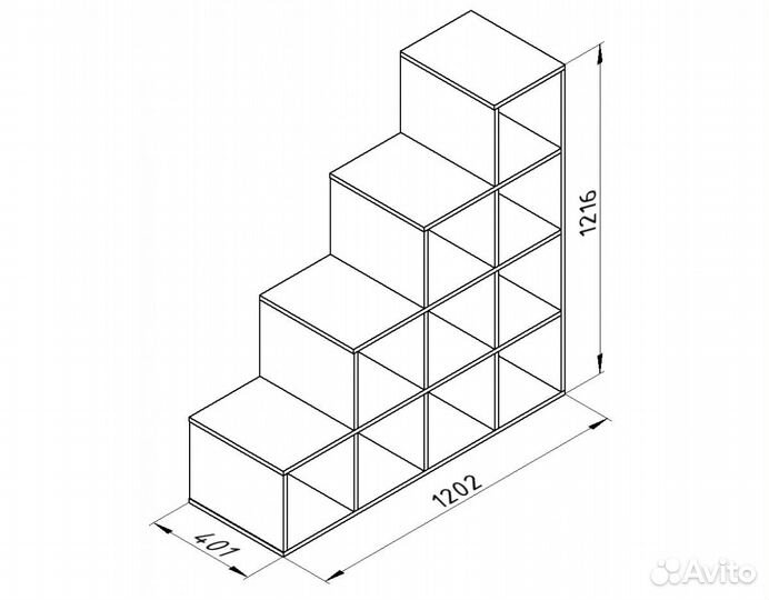 Лестница стеллаж