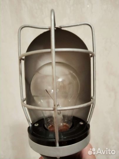 Лампа переноска СССР, винтаж 5 м взрывобезопасная