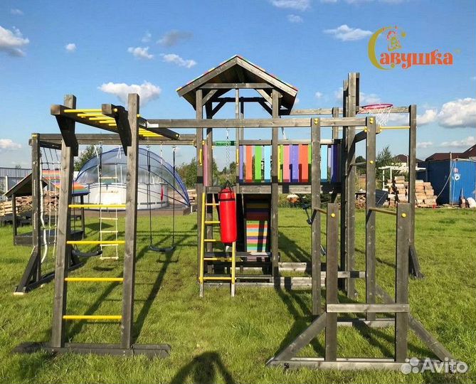 Детский уличный спортивный комплекс для дачи