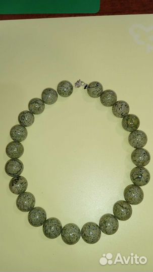 Бусы змеевик винтаж СССР