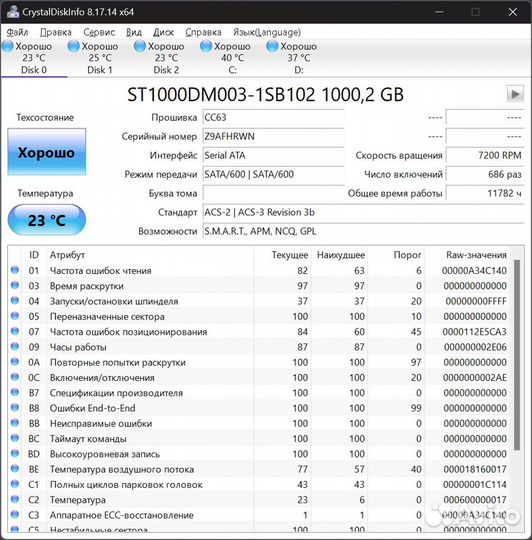 Жесткие диски Seagate, WD, Toshiba 3.5 1 Tb/500 Gb