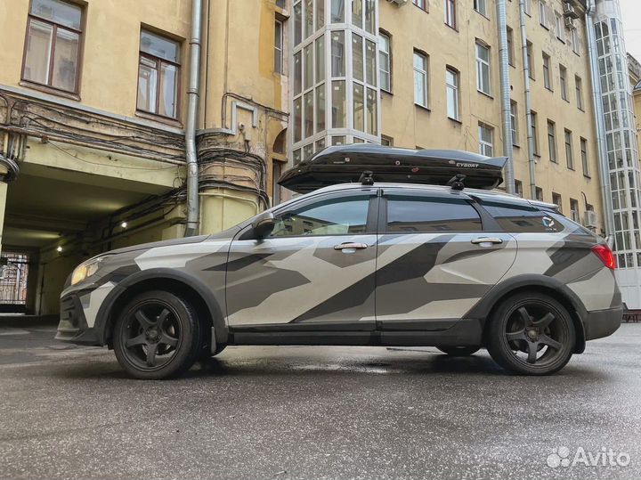 Автобокс на крышу. Cybort. Эксклюзив. Монтаж