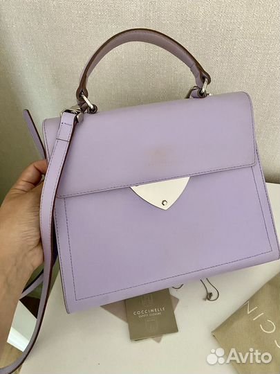 Сумка coccinelle b14 midi натуральная кожа