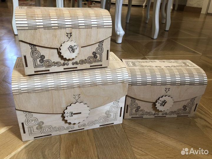 Сундук для хранения / упаковки. деревянный