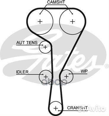 Ремкомплект привода грм с водяным насосом Powe