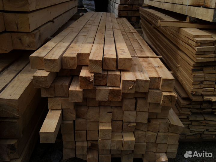 Брус из сосны для строительства