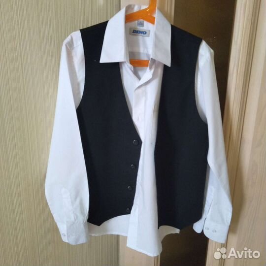Рубашка 134 жилет 134