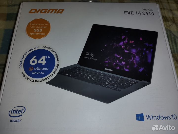 Ноутбук Digma EVE14 C414(14