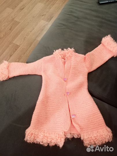 Теплая кофта для девочки