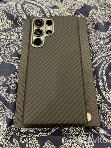 Чехол карбоновый с magsafe для Samsung s23 ultra