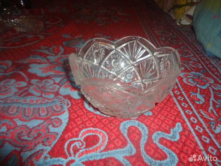 Салатники и стопки СССР хрустальные