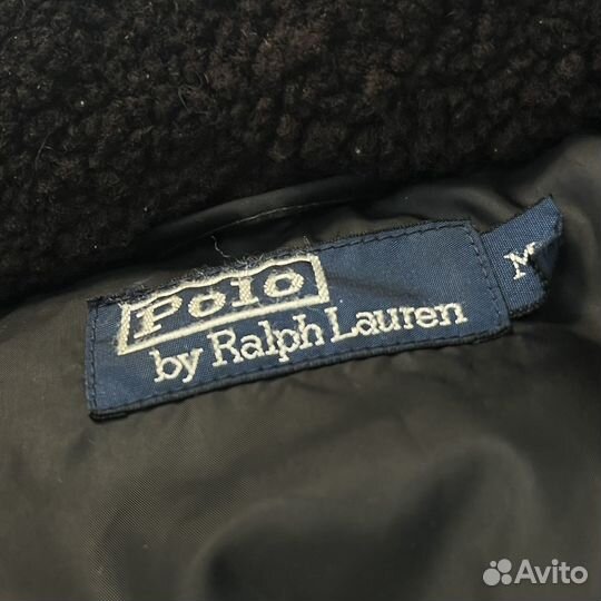 Винтажная куртка бомбер пилот Polo Ralph Lauren