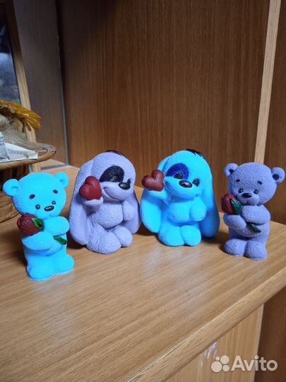 Мишка Тедди и собачка из мыла ручная работа