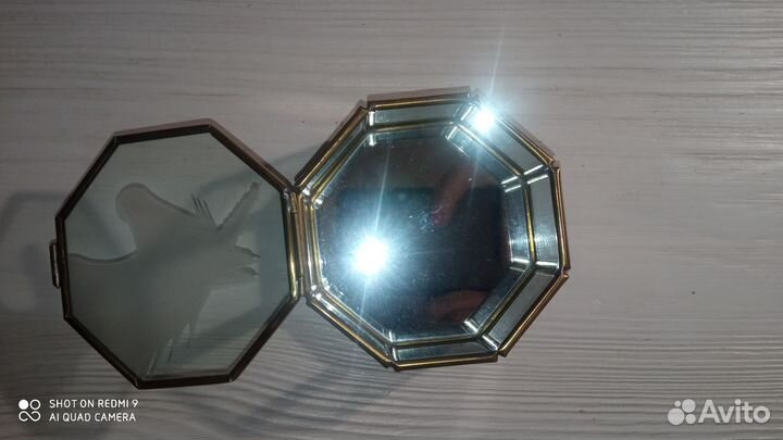 Шкатулка стеклянная