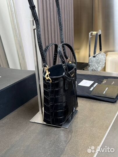 Сумка тоут Saint Laurent YSL кожа крокодил