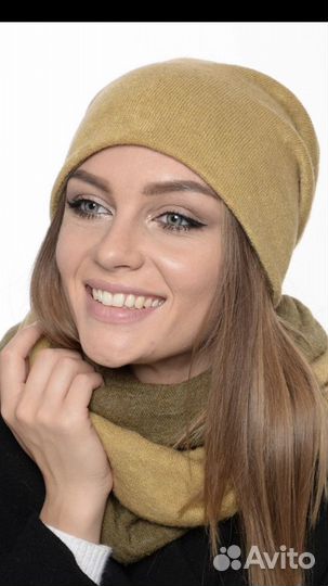 Шапка и снуд осень-весна, новая