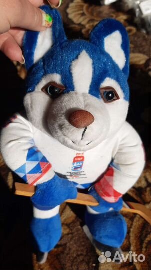 Хоккеист лайка. Талисман чемпионата мира по хоккею